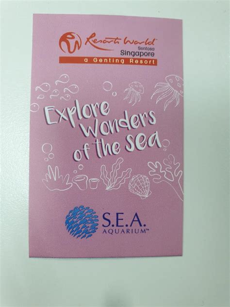 S.E.A Aquarium + Maritime experiential museum ticket, Tickets ...