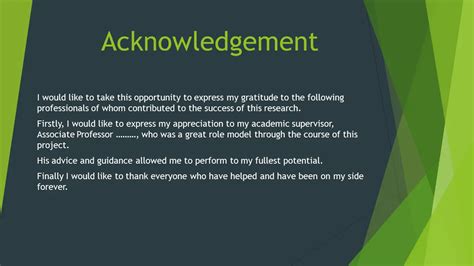 5 Professional Examples of Acknowledgement for Presentation ...