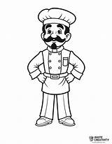 Chef Coloring Pages Free Printable PDFs  Invite Creativity sketch template