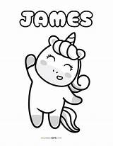James Name Coloring Pages  Nation sketch template