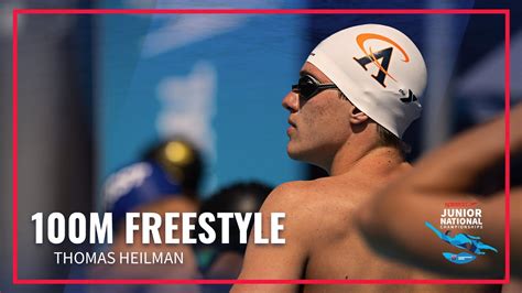 Thomas Heilman Takes Gold in 100M Freestyle | 2022 Speedo Junior ...