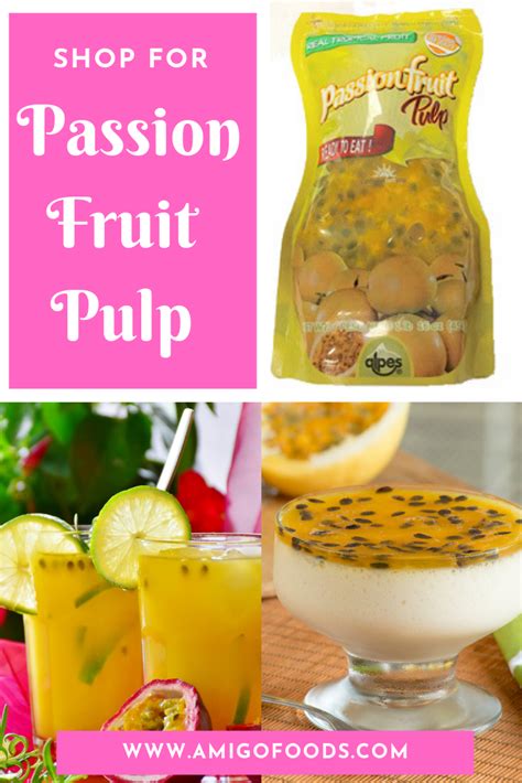 Passion Fruit pulp is a popular tropical fruit used to make delicious ...