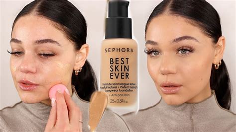 NEW SEPHORA BEST SKIN EVER FOUNDATION REVIEW | Blissfulbrii - YouTube