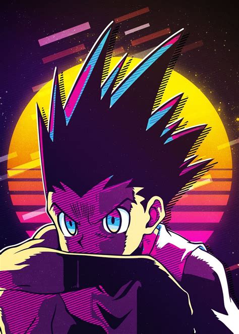 'Gon ' Poster by 80sRetro | Displate | Hunter anime, Anime background ...