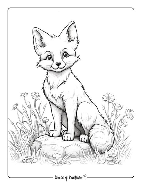 Captivating Fox Coloring Pages