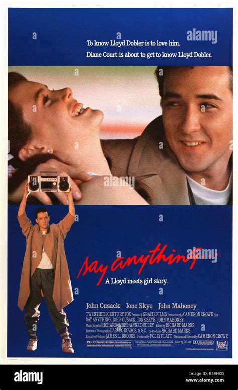 Say Anything - Original Movie Poster Stock Photo - Alamy