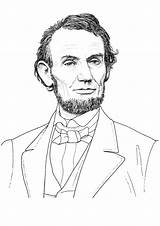 Abraham Lincoln Coloring Page sketch template