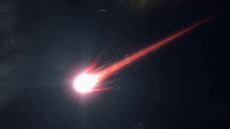 Bright red comet animation Motion Background - Storyblocks