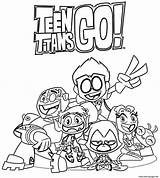 Teen Titans Go Cartoon Coloring Page Printable sketch template