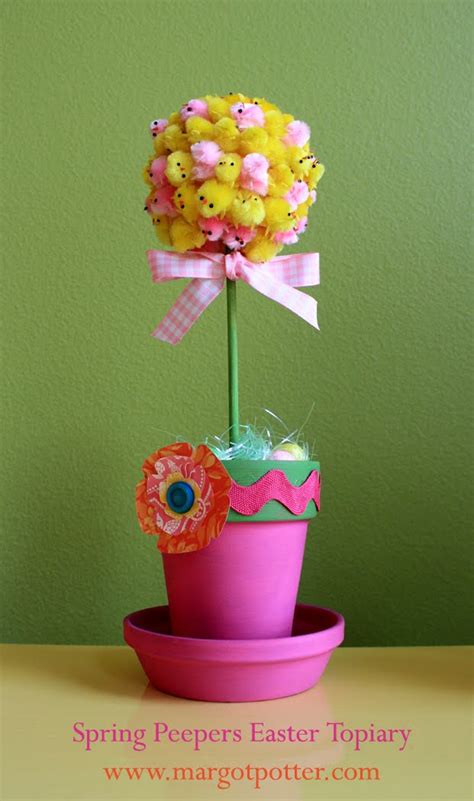 The Impatient Crafter : iLoveToCreate Retrofabulous Crafts: Spring Peepers Easter Topiary
