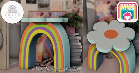 New from crate The Daisy Rainbow Side Table for Pride at H… | Flickr