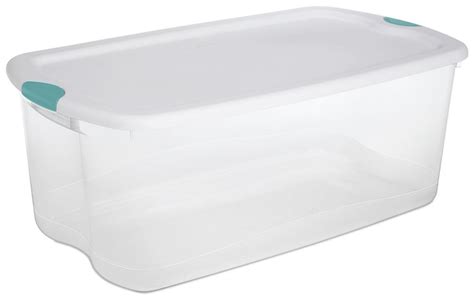 Large Plastic Storage Tubs. IRIS USA 4 Pack 91qt Large Clear View Plastic Storage Bin with Lid ...