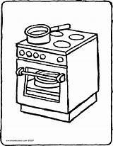 Oven Coloring Pages sketch template