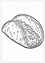 Taco Coloring Pages  Fun And Creative Art For Everyone CrayonAZCom sketch template