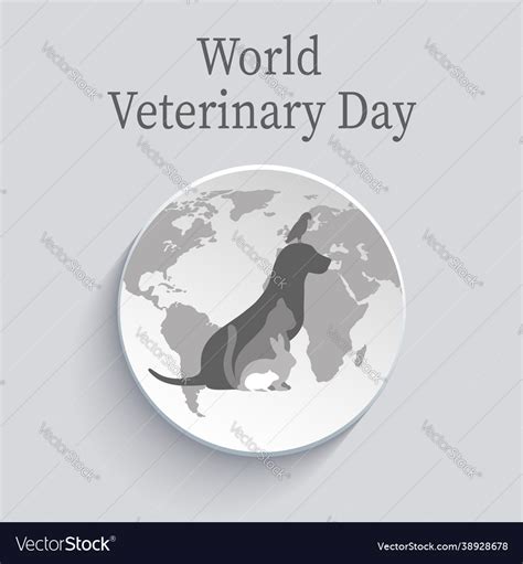 World veterinary day Royalty Free Vector Image