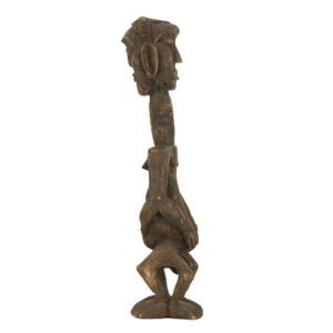 African Carved Wood Janus Statue | Grandview Mercantile