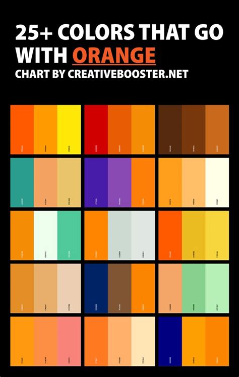 25+ Best Colors That Go With Orange (Color Palettes) | Orange color palettes, Orange color ...