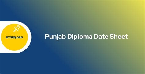 Punjabteched Date Sheet 2023: Punjab Diploma Time Table PDF