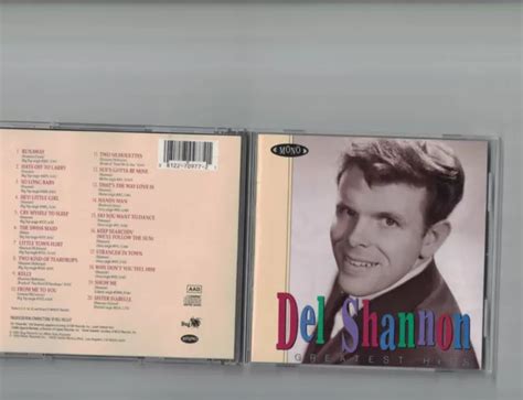 GREATEST HITS [RHINO] by Del Shannon (CD, May-1990, Rhino (Label)) LIKE NEW $9.99 - PicClick