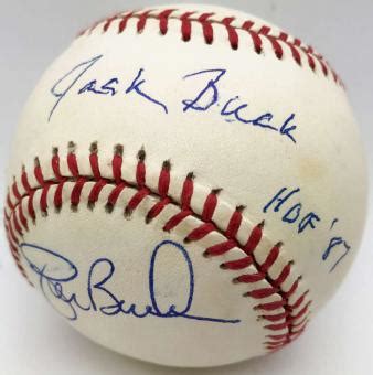 Jack Buck Signed Baseball, Autographed MLB Baseballs