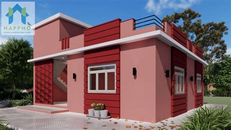 20 X 40 Duplex House Plan|| 2-BHK Plan-004 - Happho