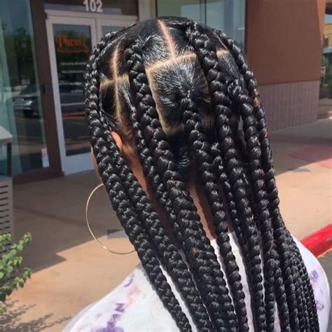 bigboxbraids bigboxbraidshairstyles #africanbraidshairstyles #braidedhairstyle… in 2020 | Big ...