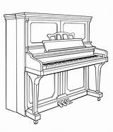 Grand Piano Coloring Page sketch template