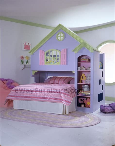 Girls Dollhouse Bunk Bed