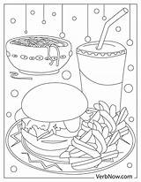 Free CUTE FOOD Coloring Pages For Download Printable PDF sketch template
