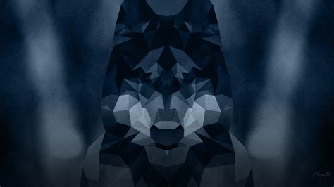 Geometric Wolf | Wallpaper by Hazstic on DeviantArt