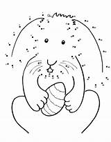 Online coloring Pages Coloring Page Draw The dots Easter Bunny  sketch template