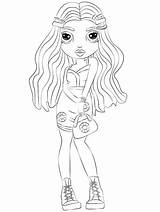 Rainbow High Coloring Pages  Free Printable For Kids sketch template