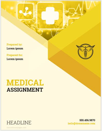 Medical Assignment Cover Page Templates | Download & Edit