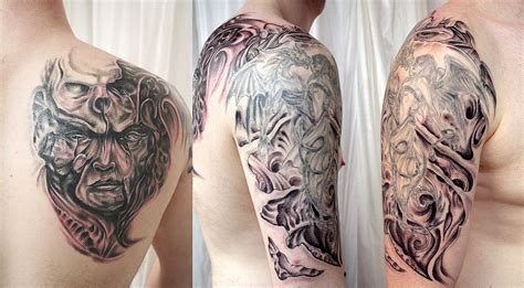 BMechanic Horror Sleeve Tattoo by 2Face-Tattoo on DeviantArt