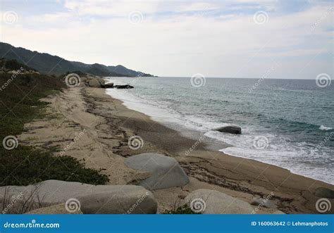 Tayrona National Park Beach Landscape Stock Photo - Image of boulders ...