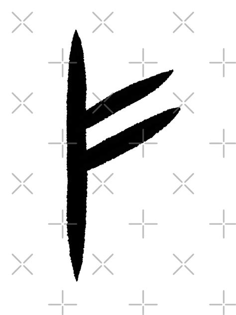 "Fehu Rune" Poster for Sale by LysaKarell | Redbubble