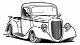 Classic Truck Coloring Pages sketch template