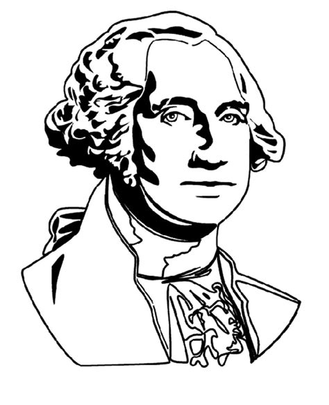 George Washington Symbol coloring page - Download, Print or Color Online for Free