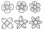 Printable Small Flower Coloring Pages sketch template