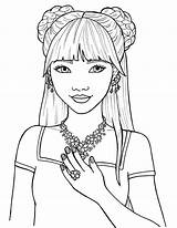 Coloring Pages Kids Cute Girly To Print sketch template