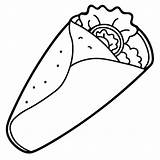 Burrito Coloring Page Vectors & Illustrations For Free Download  Freepik sketch template