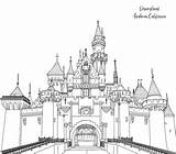 Disneyland Coloring Pages sketch template