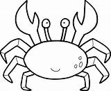 Crab Coloring Pages sketch template