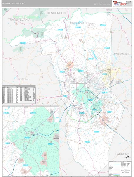 Greenville Sc Zip Code Map - Maps For You