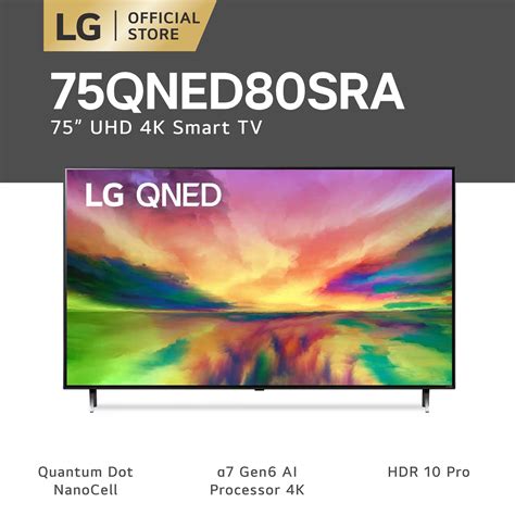 Promo LG LED QNED Smart TV 4K [75 inch] 75QNED80SRA Diskon 2% di Seller ...