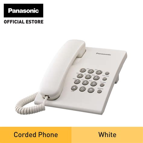 Panasonic Corded Telephone KX-TS500MX White | Lazada PH