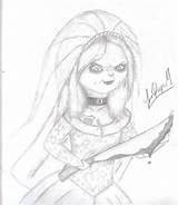 Bride Of Chucky Tiffany Coloring Pages sketch template