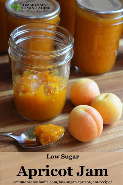 Low Sugar Apricot Jam Recipe - Sweeten with Sugar or Honey