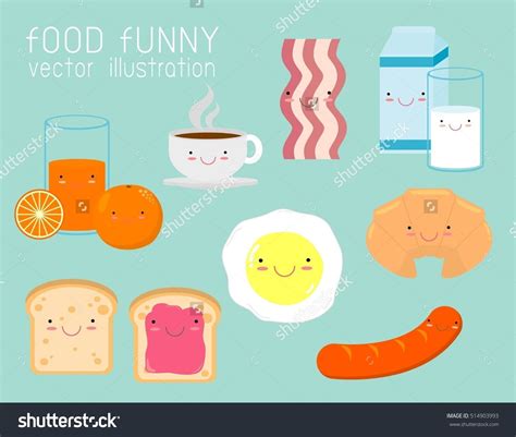 Funny Cartoon Characters, Food Cartoon, Funny Breakfast, Breakfast Recipes, Food Humor, Graphic ...