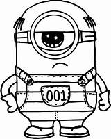 Minion Coloring Pages Bob Clipartmag Sketch Page sketch template